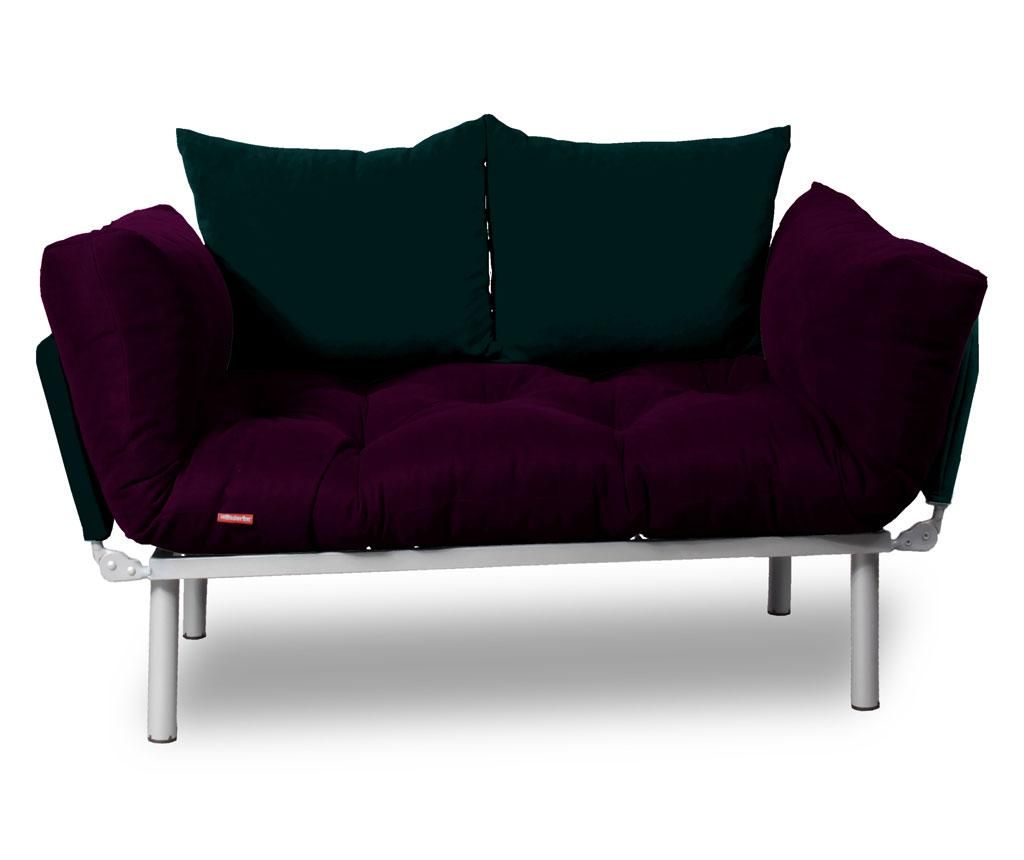 Sofa extensibila Sera Tekstil, Relax Plum Black - SERA TEKSTIL, Mov