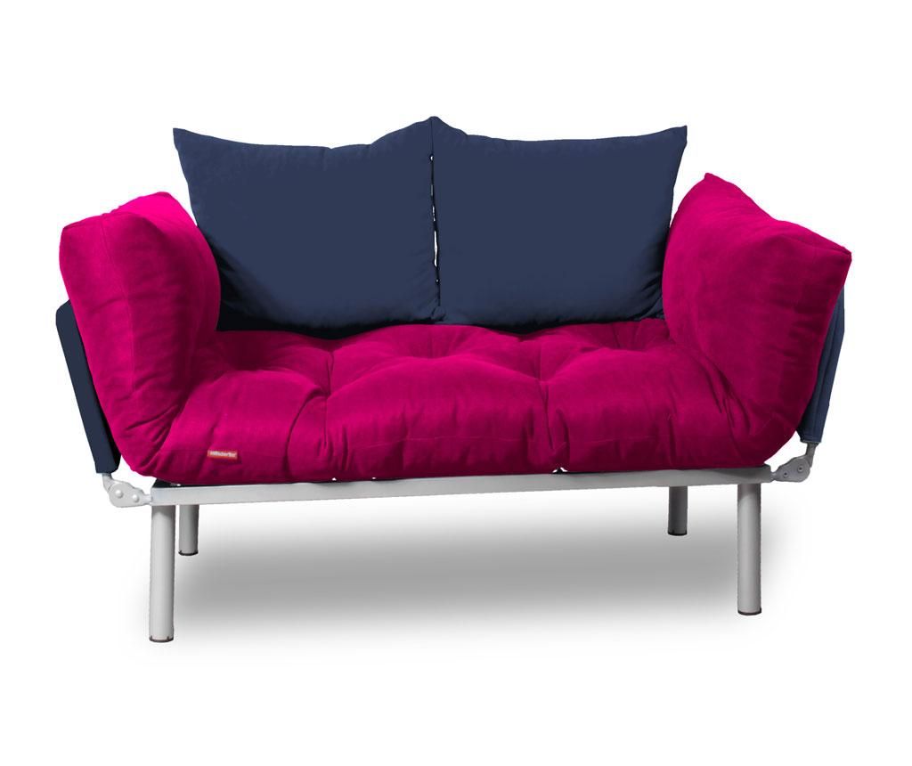 Sofa extensibila Sera Tekstil, Relax Pink Navy - SERA TEKSTIL, Albastru