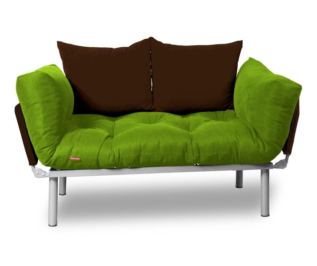 Sofa extensibila Sera Tekstil, Relax Green Brown - SERA TEKSTIL, Maro