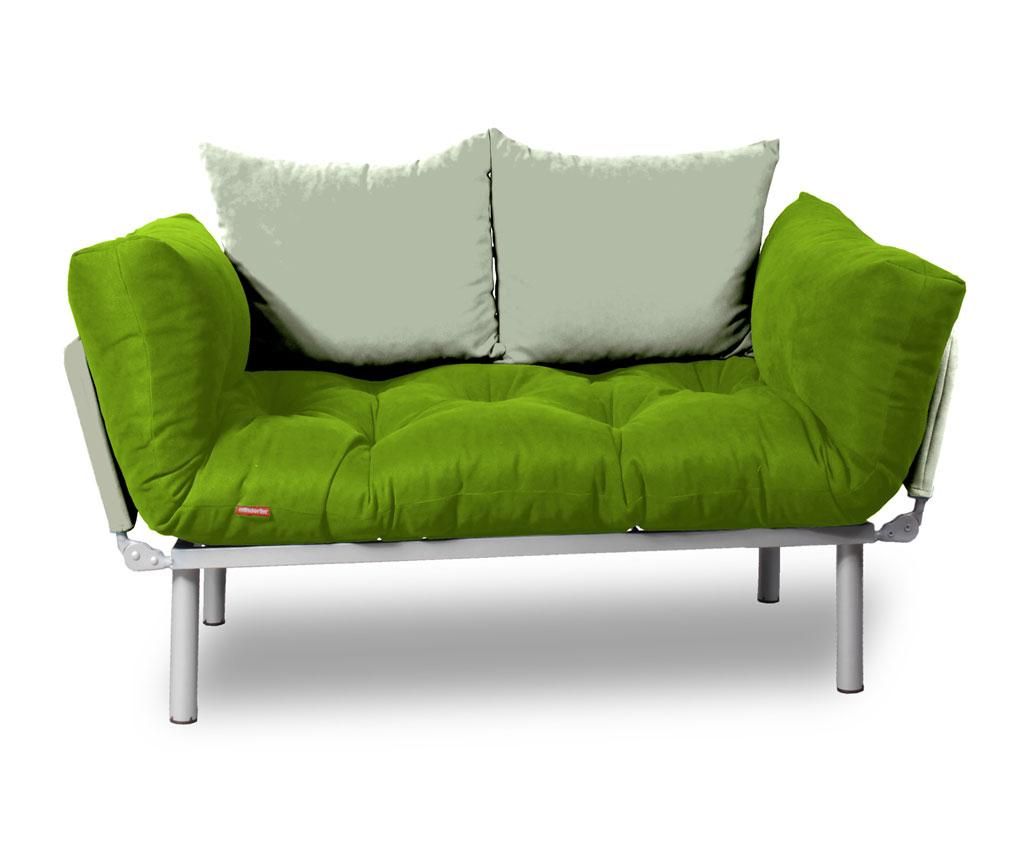 Sofa extensibila Sera Tekstil, Relax Green Cream - SERA TEKSTIL, Crem