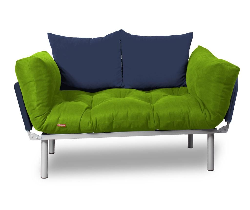 Sofa extensibila Sera Tekstil, Relax Green Navy - SERA TEKSTIL, Albastru