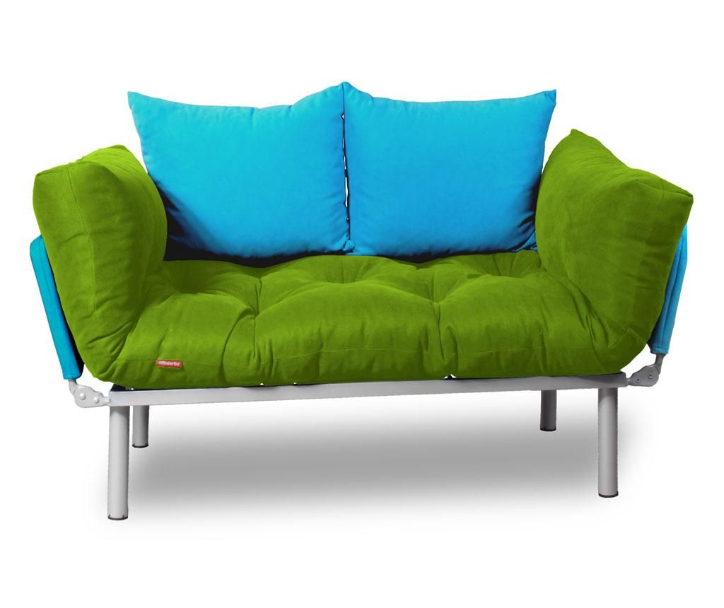 Sofa extensibila Sera Tekstil, Relax Green Turquoise - SERA TEKSTIL, Verde