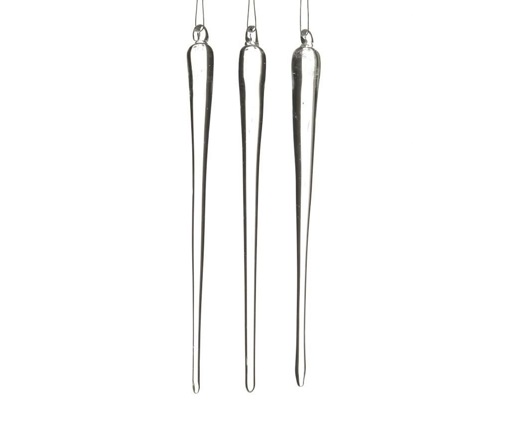 Set 3 decoratiuni suspendabile Icicle