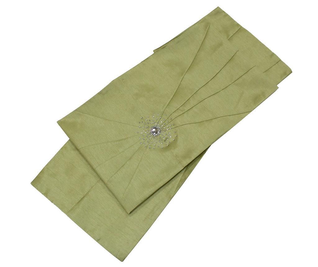 Traversa de masa Pleated Pistachio 33x180 cm