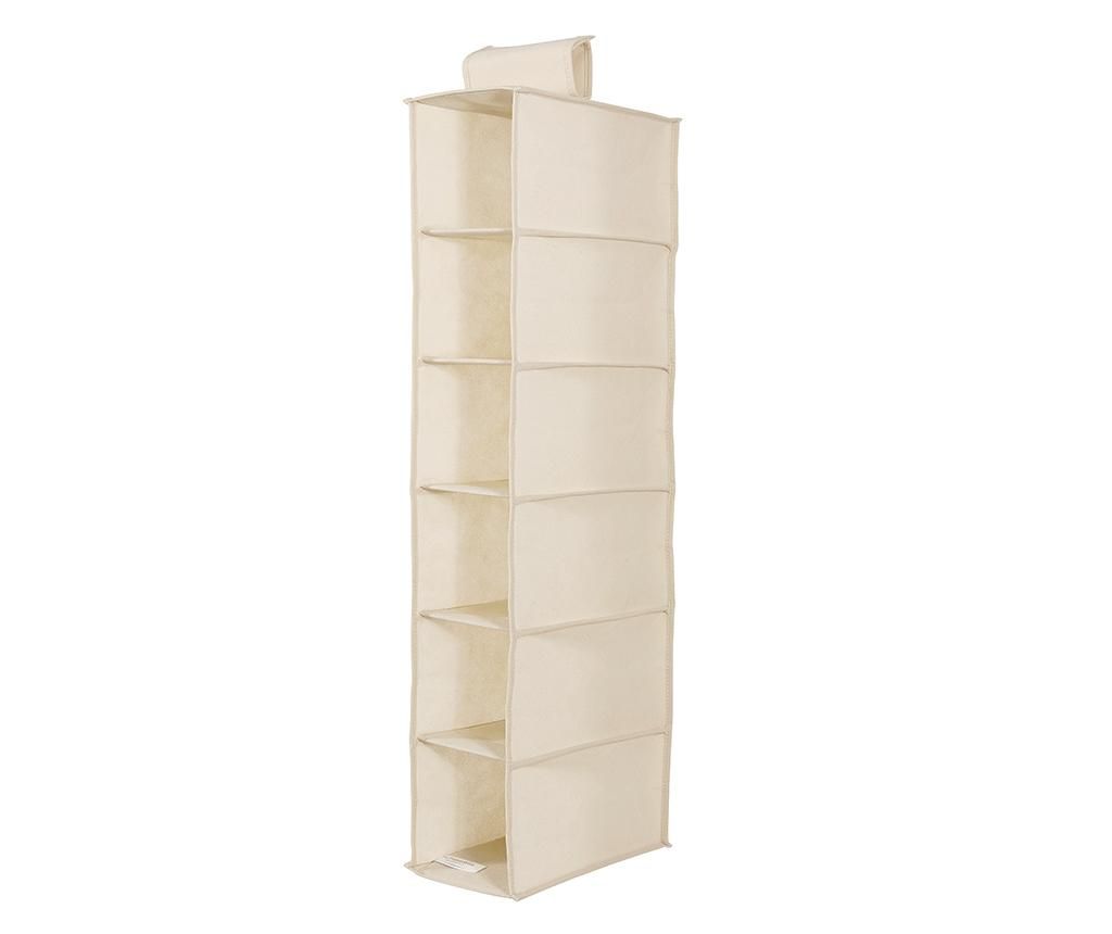 Organizator pentru dulap Simina Six Ecru