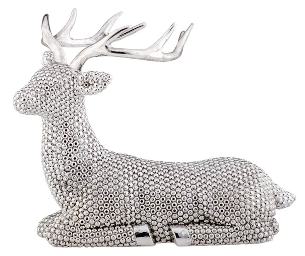 Decoratiune Reindeer Globe M – Hermann Bauer, Gri & Argintiu Hermann Bauer