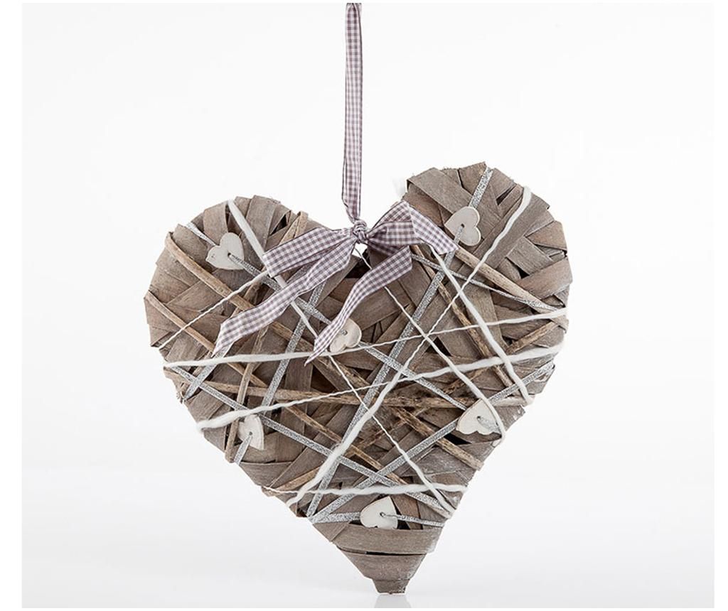 Set 2 decoratiuni suspendabile Heart in Strings