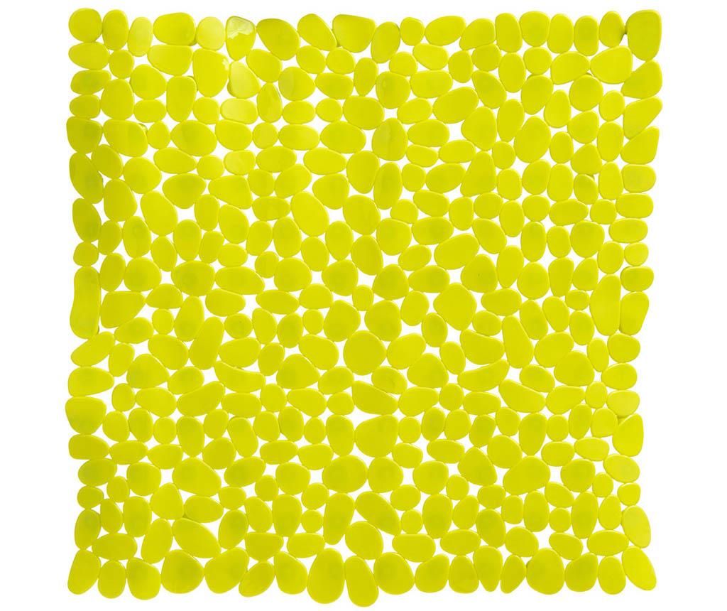 Covoras de cada Pebble Rectangular Yellow 54x54 cm