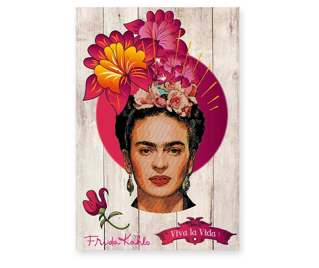 Tablou Frida Kahlo, Viva la Vida One, lemn de pin imprimat, 40×60 cm – Frida Kahlo, Multicolor Frida Kahlo imagine 2022