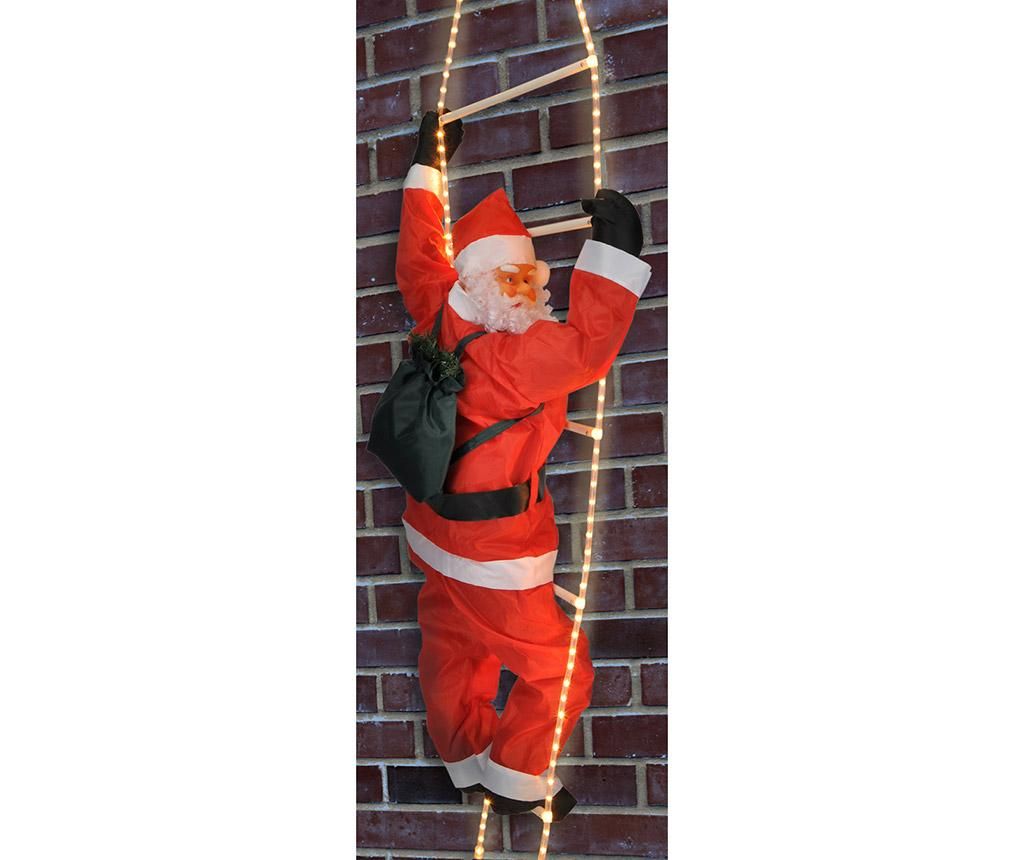 Decoratiune luminoasa suspendabila Santa on a Ladder