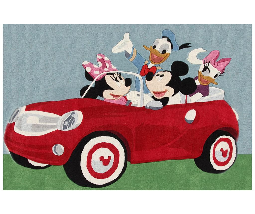 Covor Mickey Cars 133x190 cm - Viva, Multicolor