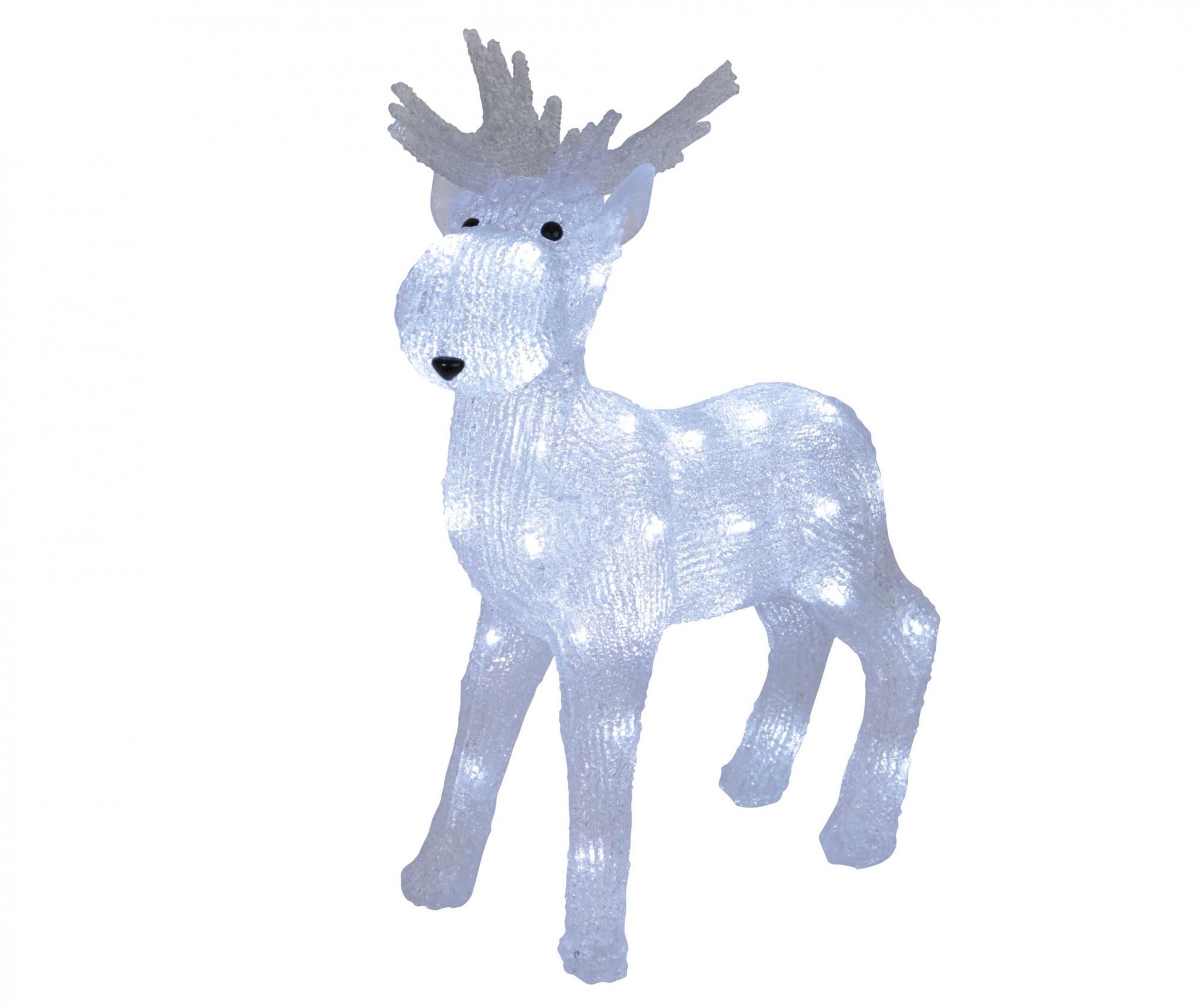 Decoratiune luminoasa pentru exterior Crystal Reindeer