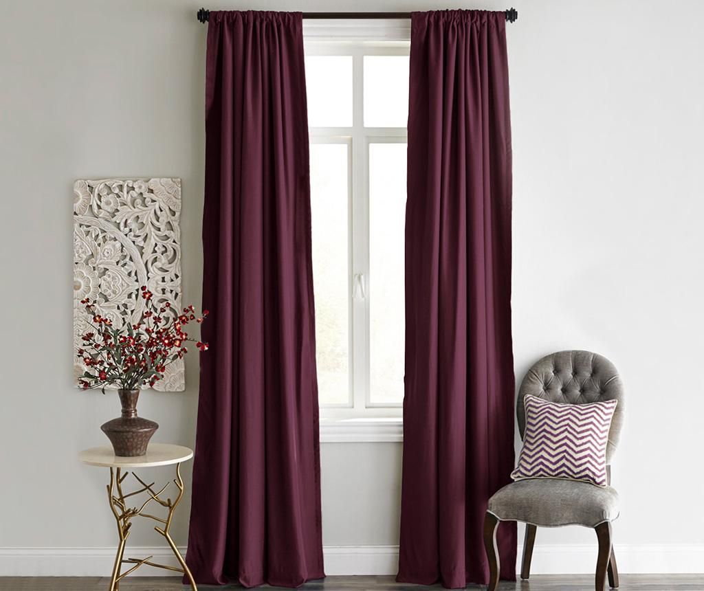 Draperie Daisy Burgundy 140x240 cm