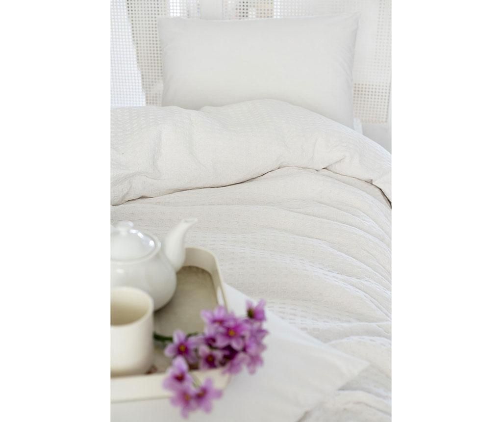 Cuvertura Pique Eponj Home, Burum White, bumbac, 200×240 cm, alb – Eponj Home, Alb Eponj Home imagine noua somnexpo.ro