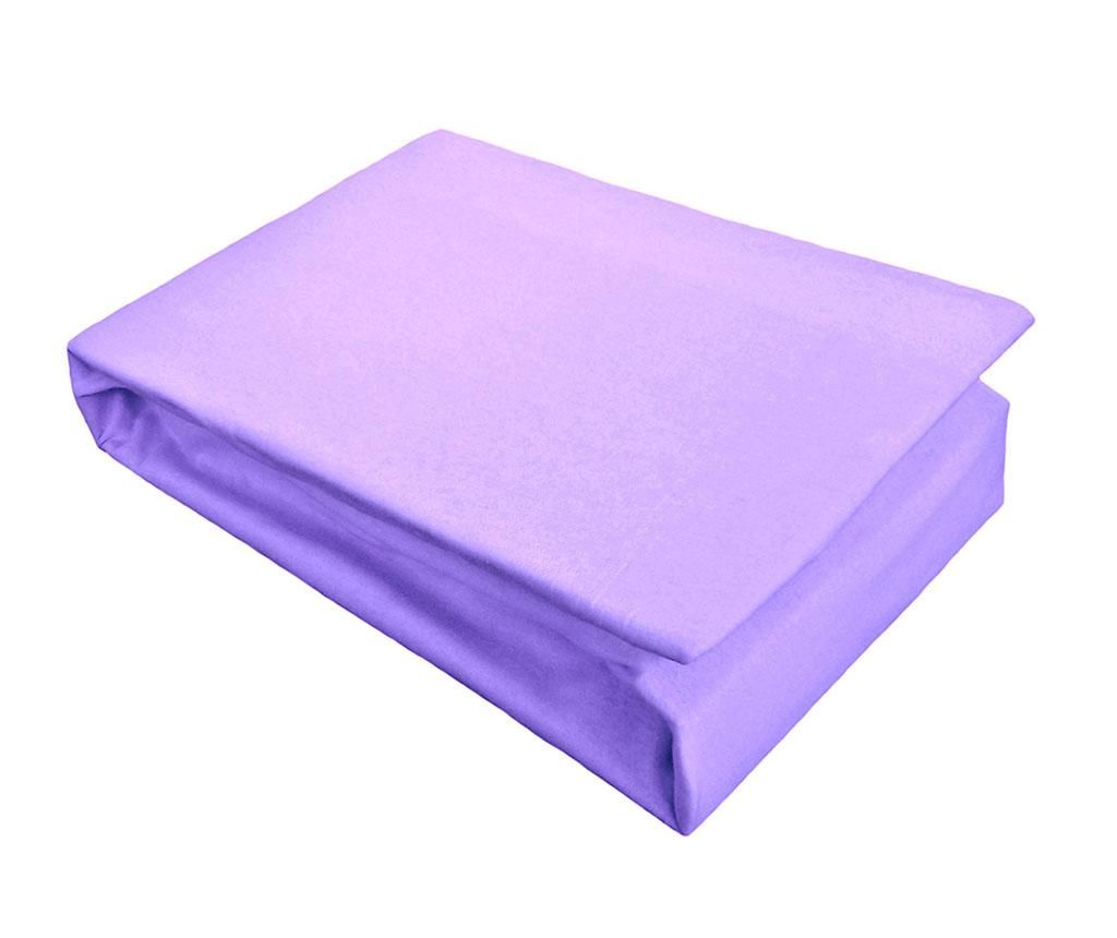 Cearsaf de pat cu elastic Jersey Purple 160x200 cm