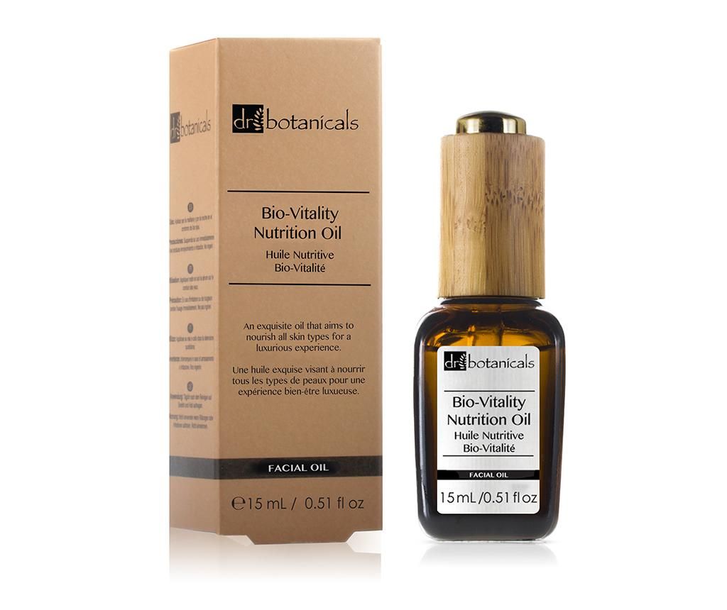 Ulei pentru fata Bio Vitality 15 ml - Dr Botanicals, Alb