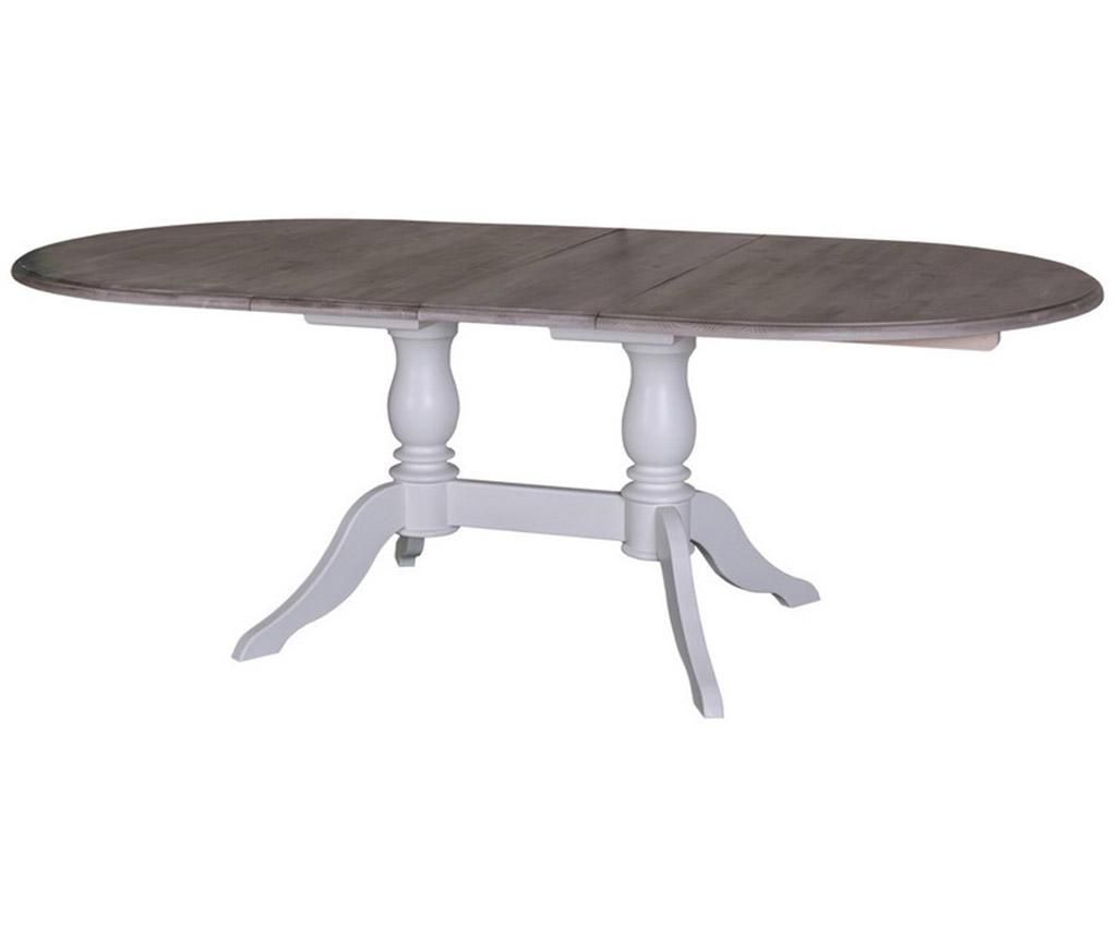Masa extensibila Szel Mob, Palmer, lemn de pin, 160x120x78 cm - Szel Mob, Alb - 1 | YEO