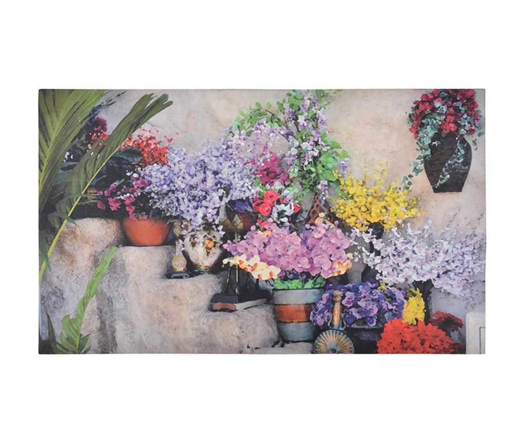 Covoras de intrare Esschert Design, Flowers on Stairs, 45×76.2 cm, cauciuc reciclat – Esschert Design, Multicolor Esschert Design imagine 2022
