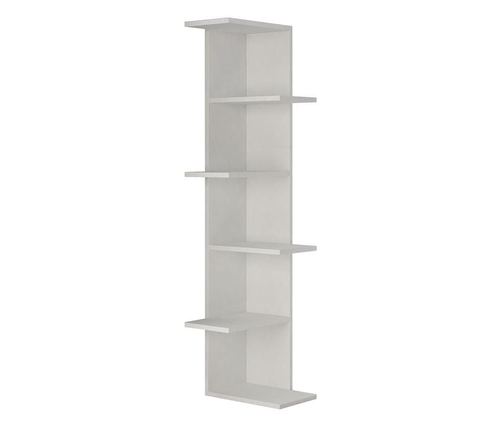 Corp biblioteca Homitis, Saso White, PAL melaminat, 28x22x141 cm - Homitis, Alb