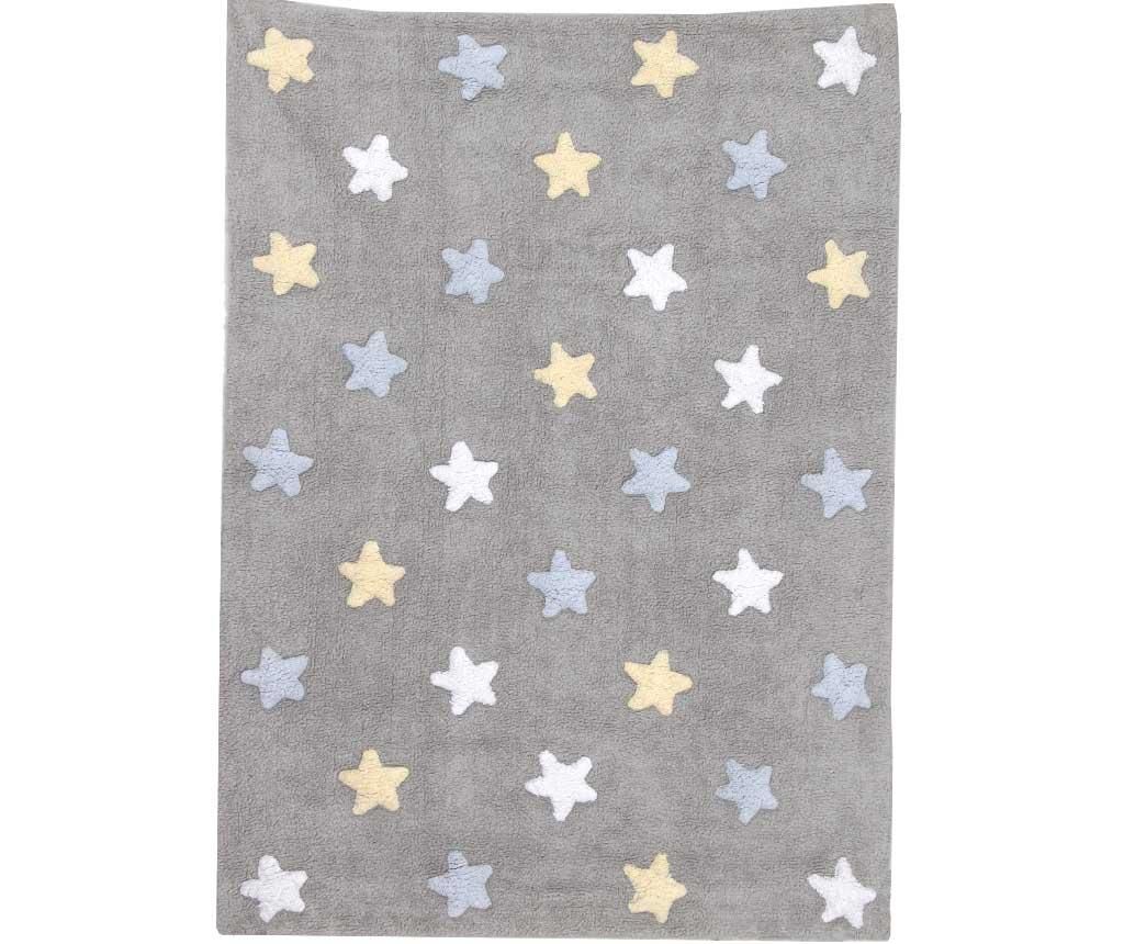 Covor Tricolor Stars Grey Blue Pastel 120x160 cm