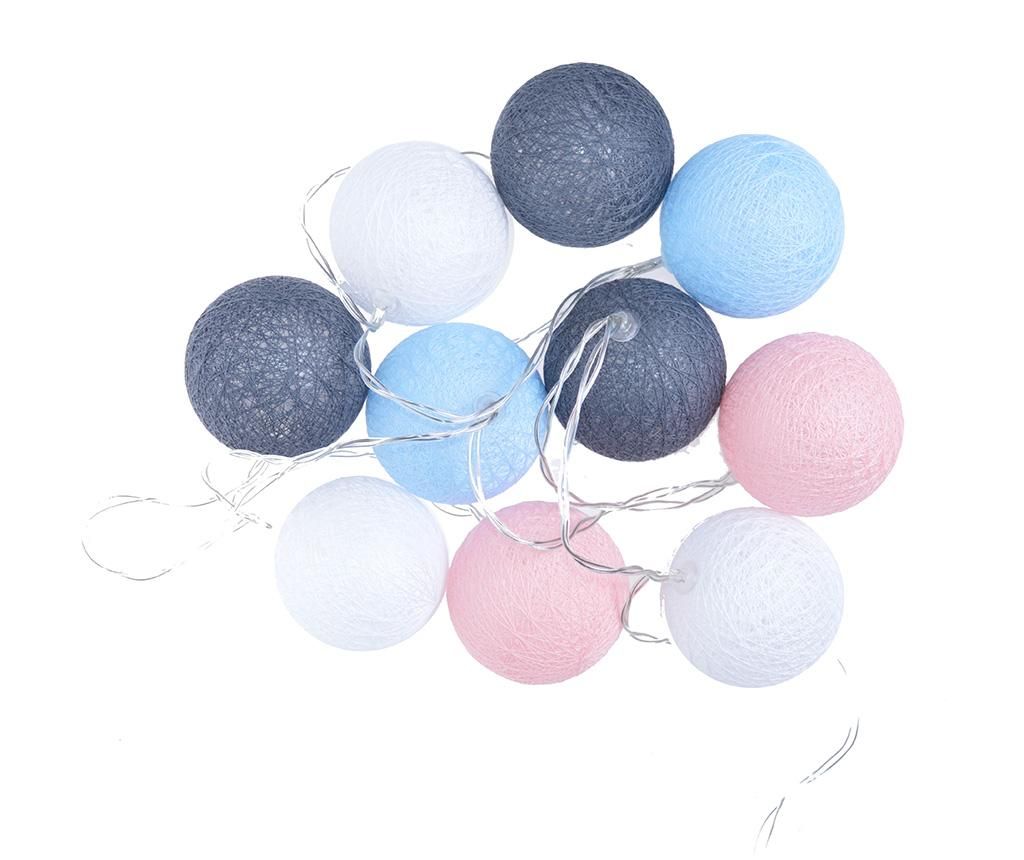 Ghirlanda decorativa Balls Blue Pink White