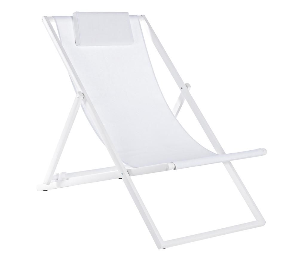 Scaun pliabil pentru plaja Taylor White Tall