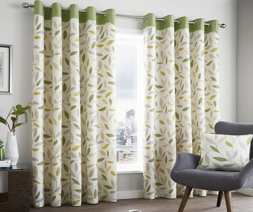 Set 2 draperii Beechwood Green 168x229 cm