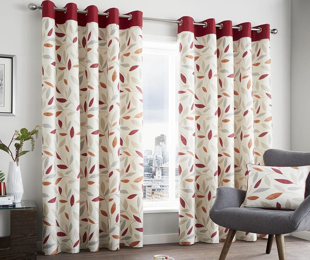 Set 2 draperii Beechwood Red 168x229 cm