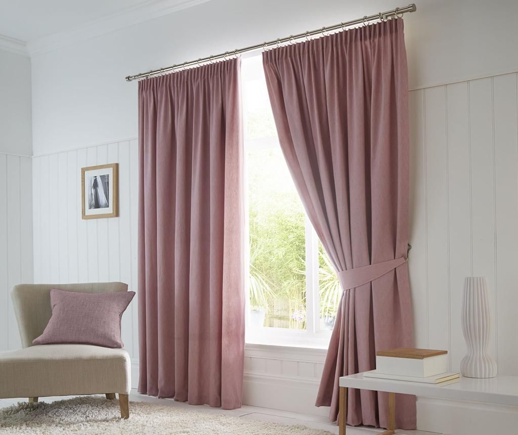 Set 2 draperii Dijon Blush 229x229 cm