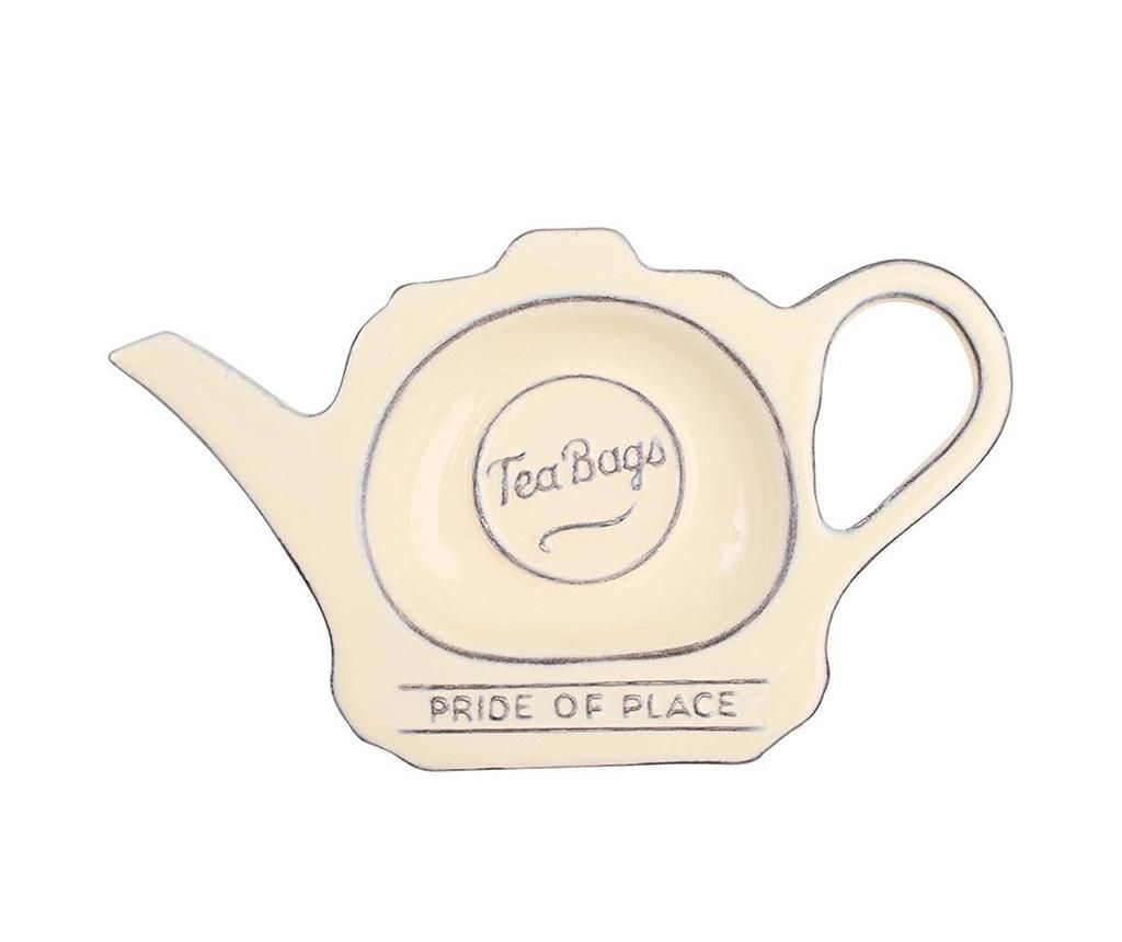 Suport pentru pliculete de ceai Pride Cream - T&G Woodware, Crem imagine