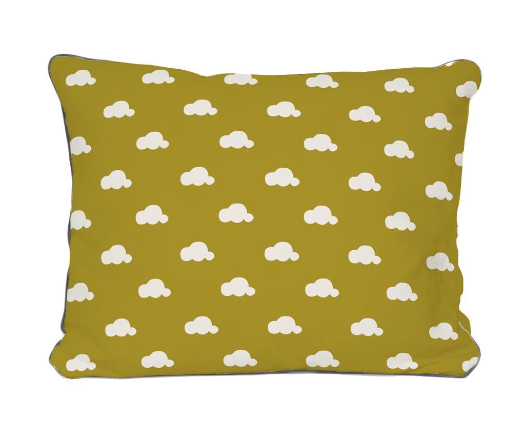 Perna decorativa Clouds Mustard Pattern 35x50 cm