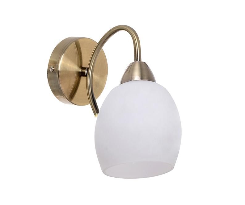 Aplica de perete Pisa Antique Brass White