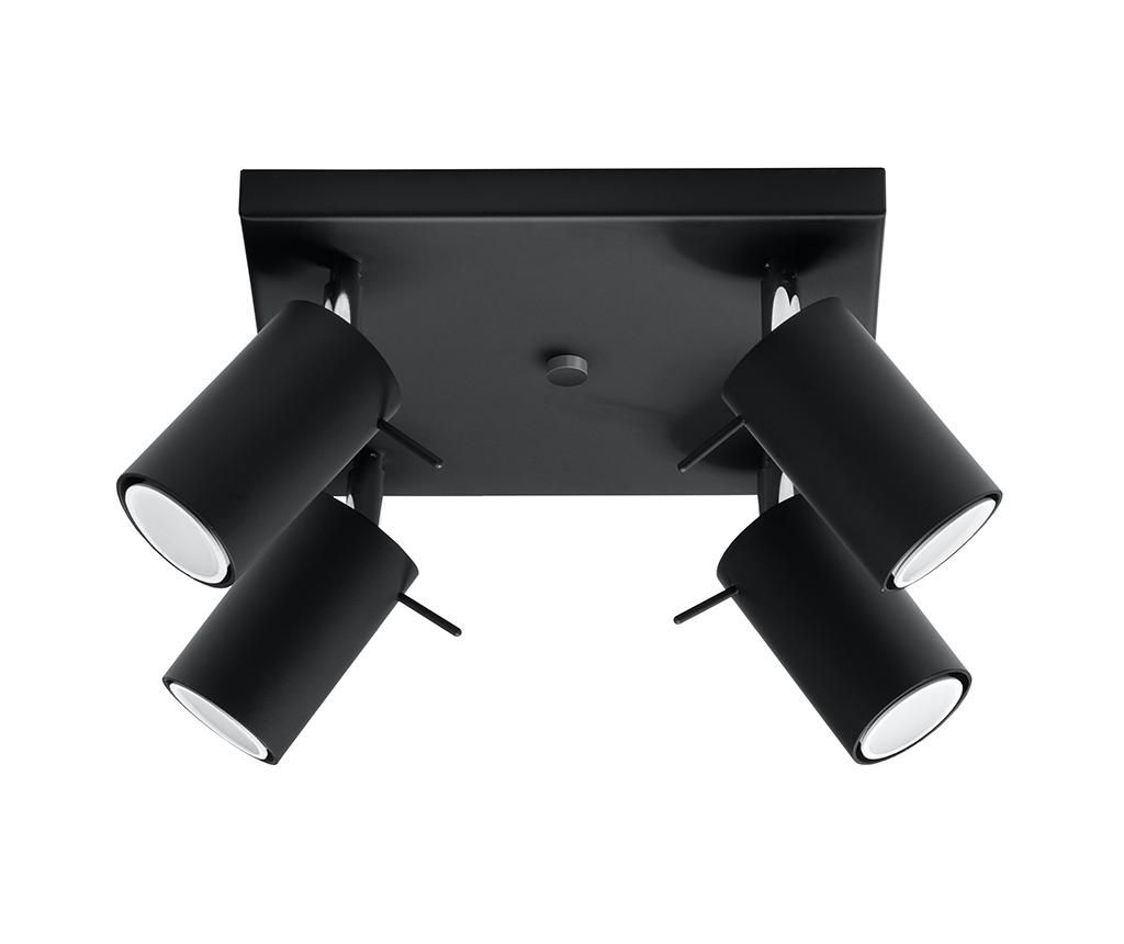 Plafoniera Nice Lamps, Etna Four Black, otel, negru, 25x25x15 cm - Nice Lamps, Negru