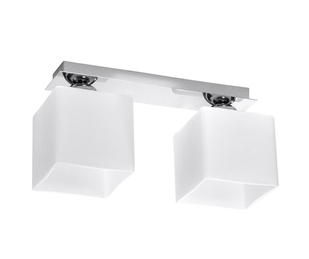 Lustra Square Two White Chrome - Nice Lamps, Alb