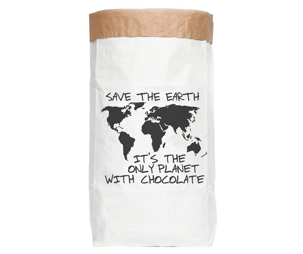 Punga pentru depozitare Save the Earth - Really Nice Things, Alb