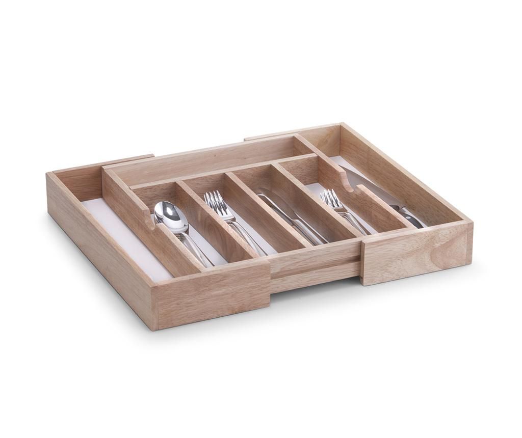 Suport extensibil pentru tacamuri Twanna - Zeller, Crem