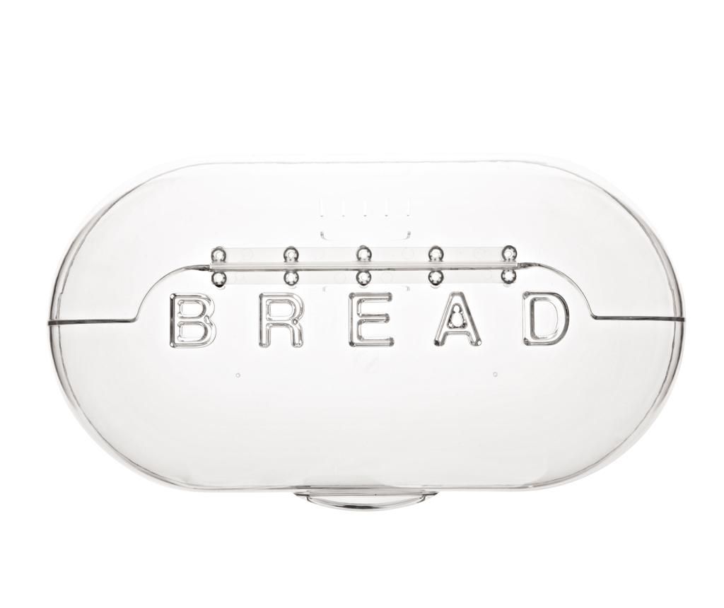 Cutie pentru paine Bread Transparent - Viceversa, Alb