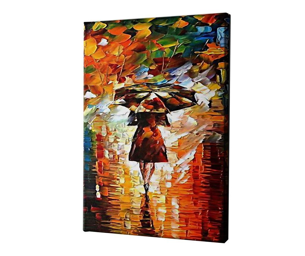 Tablou Rain Princess by Leonid Afremov 60×90 cm – CASBERG, Multicolor CASBERG imagine 2022 caserolepolistiren.ro