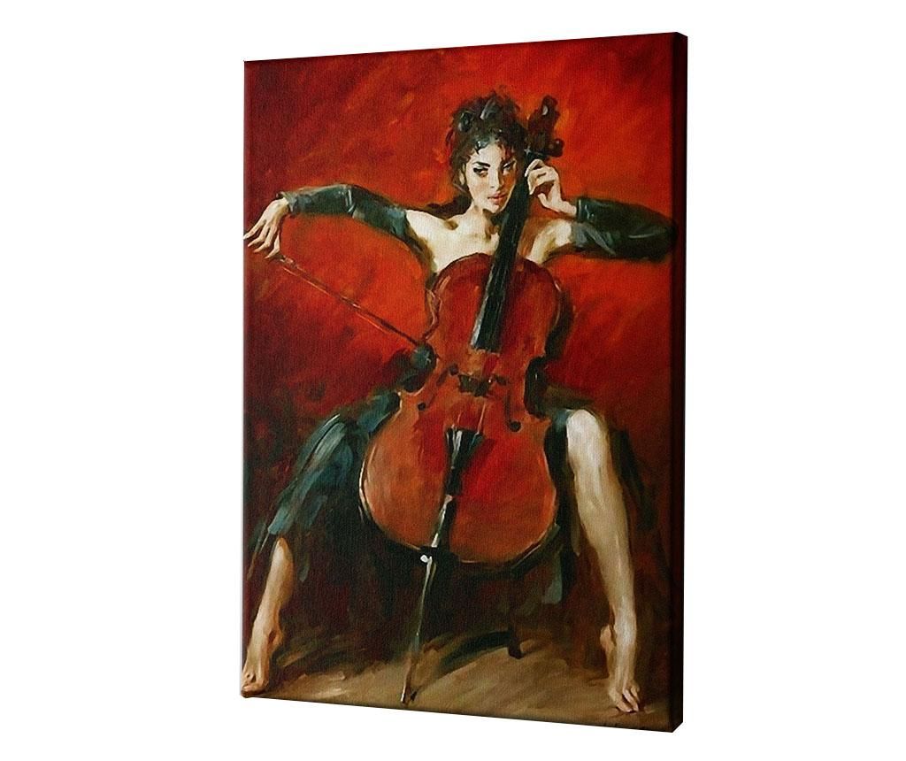 Tablou Red Symphony by Andrew Atroshenko 40x60 cm - CASBERG, Rosu