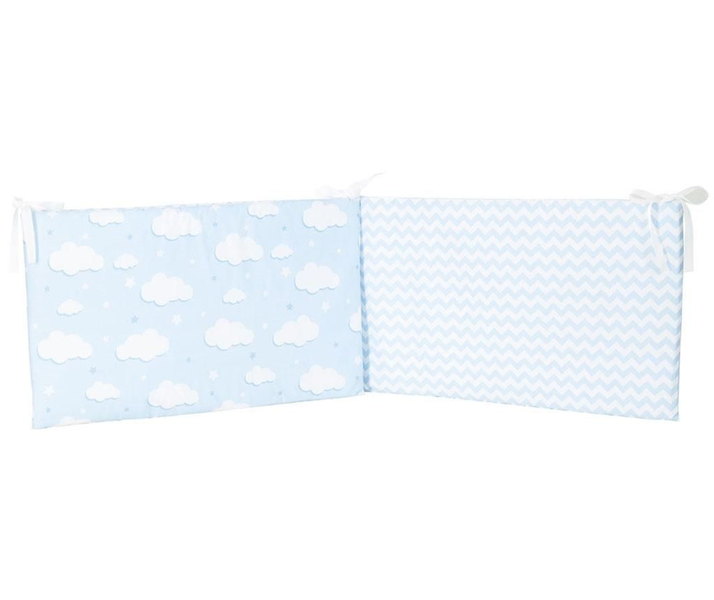 Protectie pentru patut Clouds Blue 40x210 cm