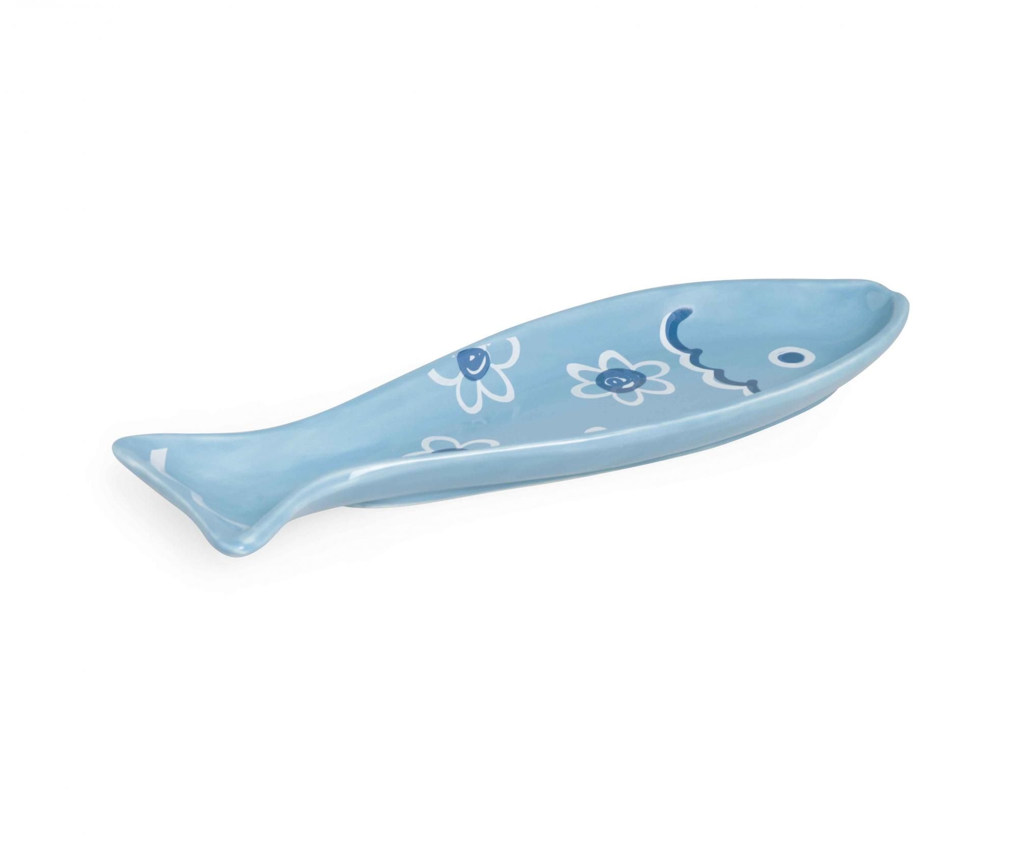 Suport pentru lingura Excelsa, Ocean Fish, ceramica, 27x14x3 cm – Excelsa, Albastru Excelsa imagine 2022