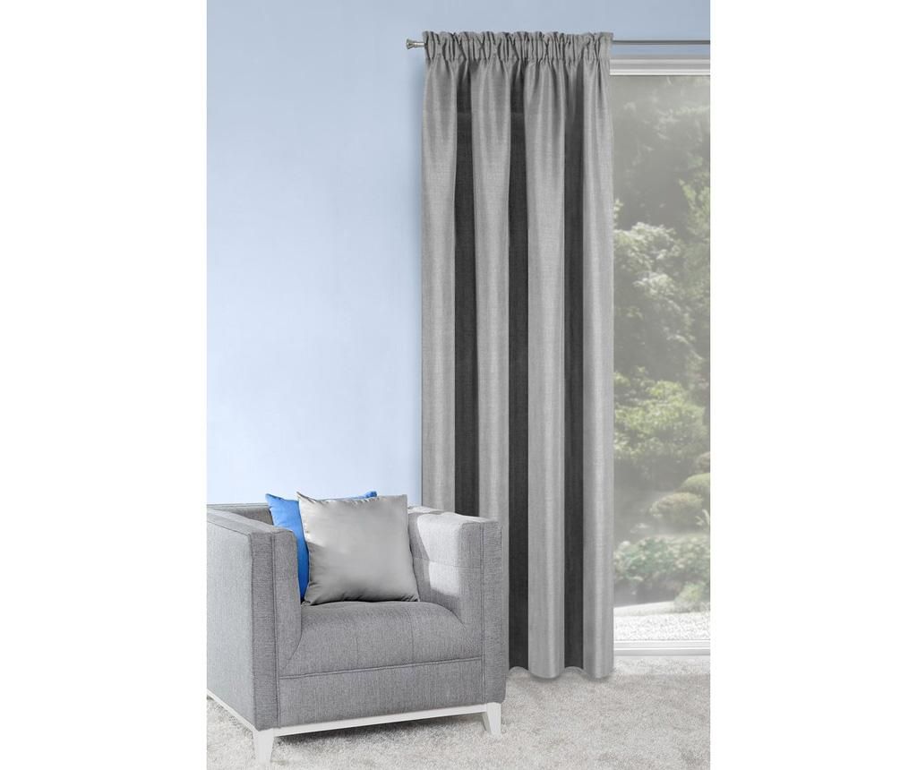 Draperie Amelia Silver 140x270 cm - Eurofirany, Gri & Argintiu