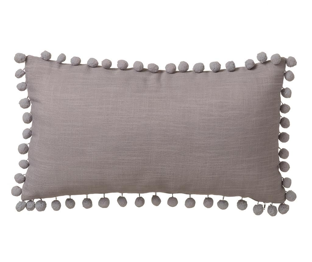 Perna decorativa Pompon Grey 30x50 cm