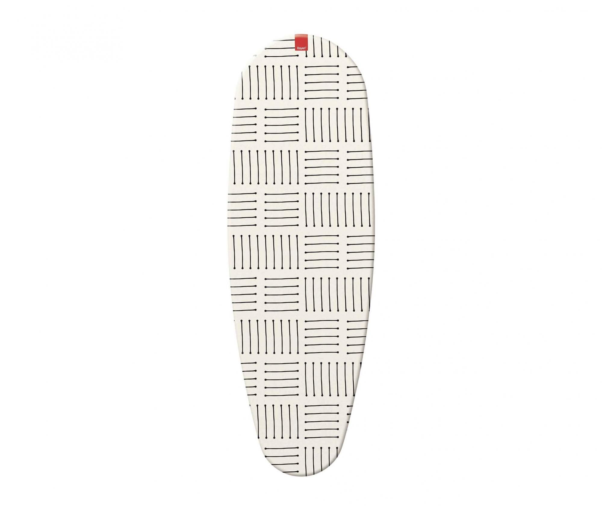 Husa pentru masa de calcat Rayen, Stripes Edition, 47×130 cm – Rayen, Alb,Negru Rayen