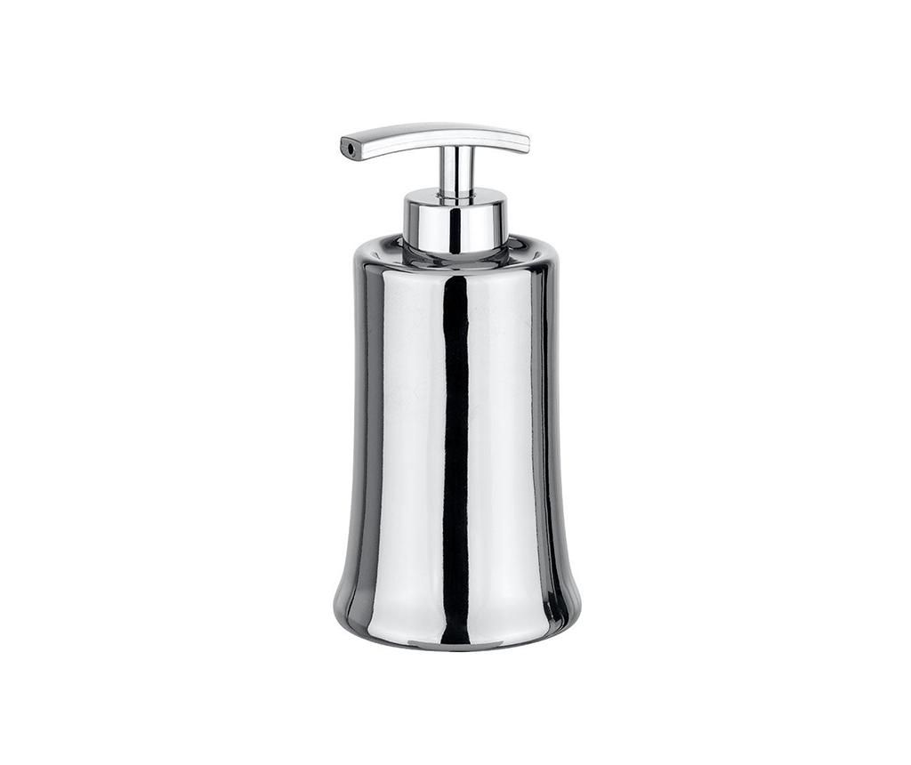 Dispenser sapun lichid Slope 200 ml - Wenko, Gri & Argintiu