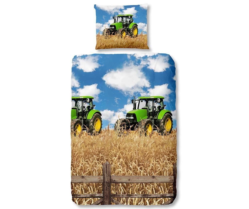 Set de pat Single Ranforce Farmer - KIDS ALL OVER, Multicolor