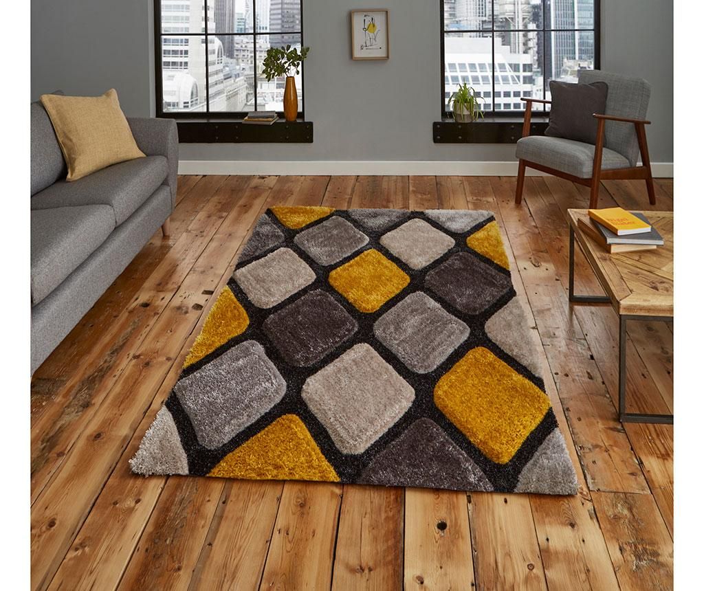 Covor Noble House Grey Yellow 150x230 cm - Think Rugs, Galben & Auriu,Gri & Argintiu