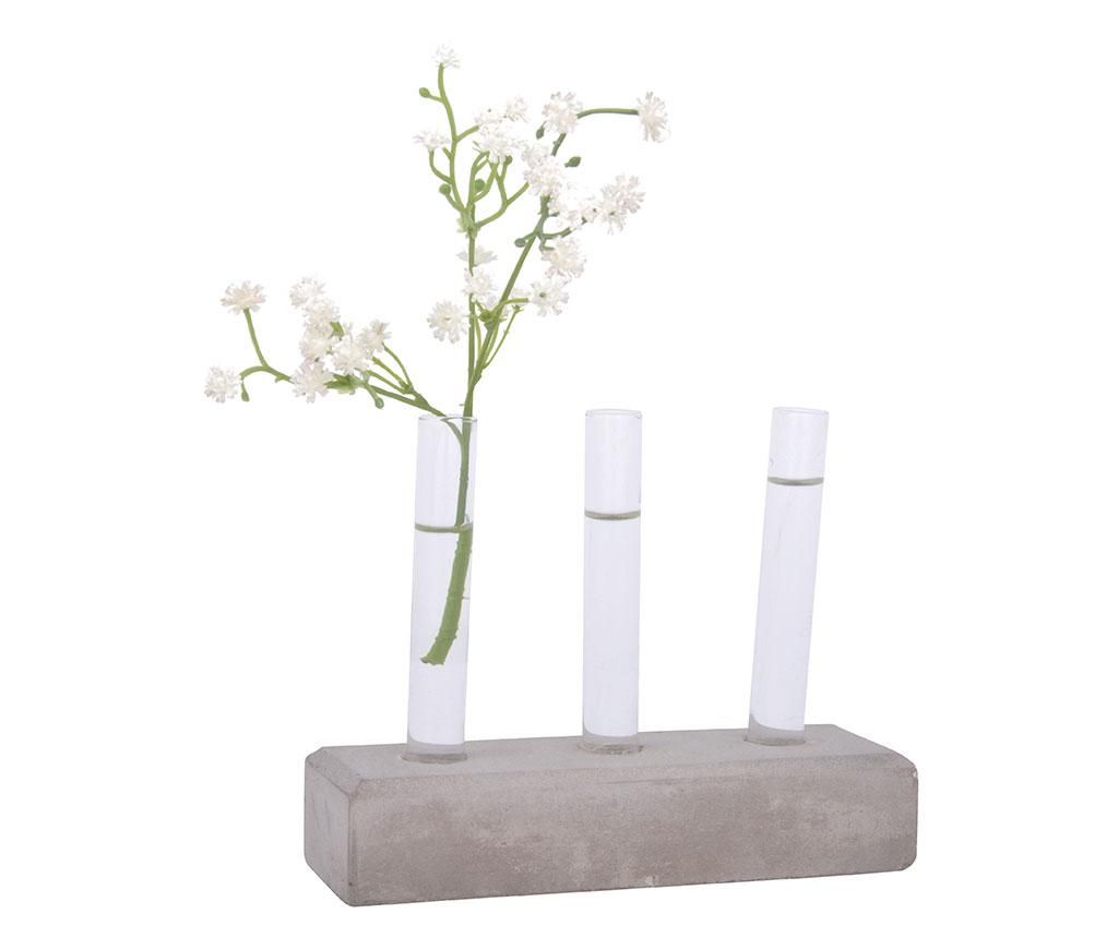 Set 3 vaze si suport Hue – Esschert Design, Alb,Gri & Argintiu Esschert Design