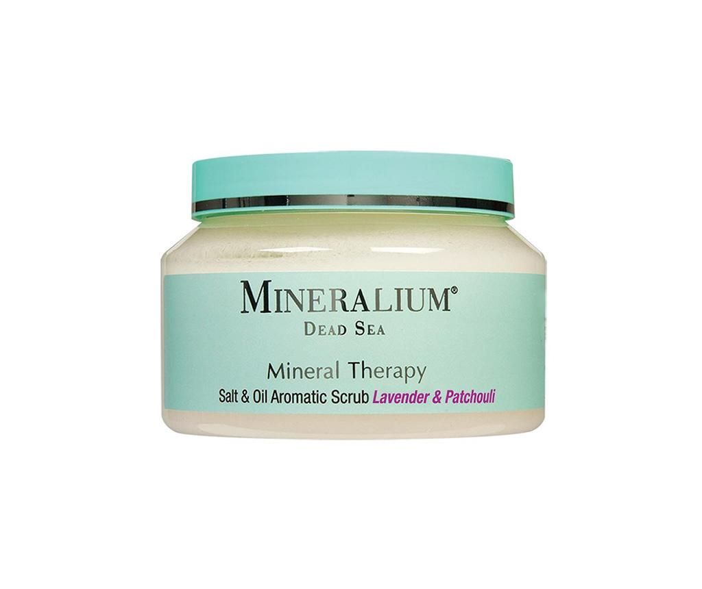 Crema exfolianta pentru corp Mineralium Mineral Therapy Salt and Oil Lavender Apple 500 ml - MINERALIUM