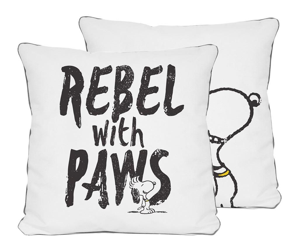 Perna decorativa Rebel with Paws 45x45 cm - Snoopy
